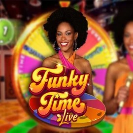 Official Live Casino logo: Funky Time by Evolution at Kaleo Casino