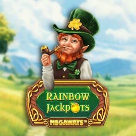Rainbow Jackpots Megaways logo by Red Tiger Gaming at Kaleo Casino