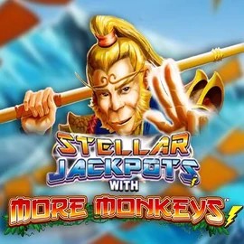Stellar Jackpots with More Monkeys by Lightning Box Game, showcased at kaleocasino.eu.com – game logo